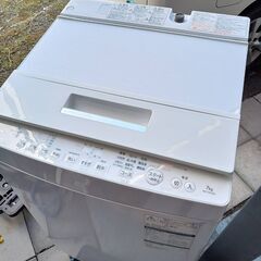 【B355】東芝　洗濯機　7キロ　2019年製　動作確認OK　給水ホース付き　現状品の画像