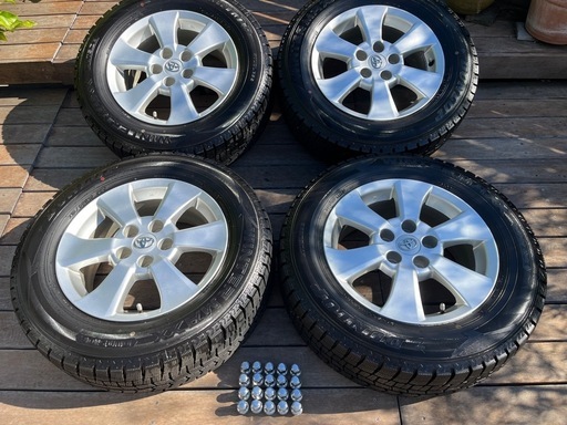 ヴェルファイア アルファード 20.30系 スタッドレスタイヤ&トヨタ純正ホイール4本セット WINTER MAXX WM02 215/65R16 2023年製　ナット20個付き