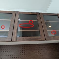 食器棚 LIVING HOUSE キッチンボード LUCIDO 120cmの画像