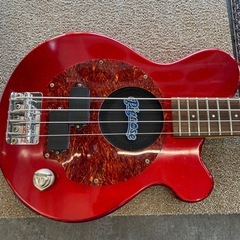 🎸人気🎸PIGNOSE アンプ内蔵エレキベース PGB-100 レッド ギグバック付きNo.7107 NHの画像