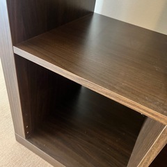 イケアKALLAX シェルフユニット　ブラックブラウンの画像