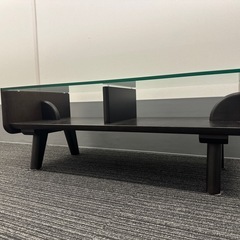 ★大塚家具★　ガラスローテーブルの画像