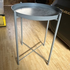 丸形物置き台☆鉄製台☆丸皿形☆棚☆サイドテーブル☆雑貨の画像