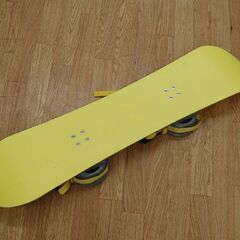 90cm 子供用 スノーボード エッジ無し イエロー 練習用 キッズ ジュニア 札幌市 清田区 平岡の画像