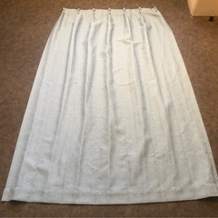 ニトリ 遮光2級カーテン 100×200×2 クロップターコイズブルーの画像