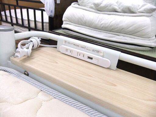 セミダブルベッド マットレス付き スチールベッドフレーム ホワイト ベッド セミダブル 札幌市厚別区 厚別店