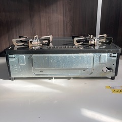 J015) コンロ　LPガス　リンナイ　KSR641BKL 2018年製　ガスコンロの画像