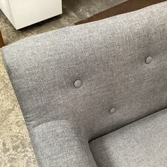 万代店　3人掛け　布ソファーの画像
