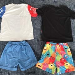 サイズ120 7Y 半袖ハーフパンツセット2組　帽子おまけ付きの画像