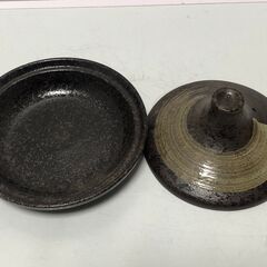 ☆【未使用まとめ売り】ケデップ セラウェア ミニポット 2P 耐熱セラミック クリーム＆オレンジ ヘルシータジン鍋 キッチン(NF251023)382-66の画像