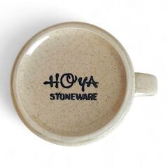 HOYA ホヤ ストーンウェア カップ＆ソーサー ２客 レトロ ヴィンテージの画像