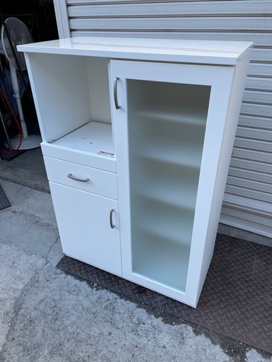 ★ 幅80cm ★ レンジボード ニトリ コパン T 80MRB WH キッチンボード ダイニングボード キッチン収納 レンジ台 カップボード 食器棚