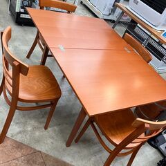 💕NOCE/ノーチェ💕5点拡張式ダイニングセット💕バタフライ式💕廃盤モデル💕2598の画像