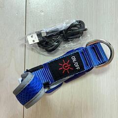 犬 S 光る首輪 ライトアップ 首輪 充電式LED 点滅 調節可能 USBの画像