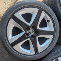 中古　トヨタ　プリウス純正　アルミホイール＆タイヤ　１７×７J　100/5H 　４本セットの画像