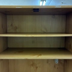 【ジャングルジャングル深井店】★2枚扉食器棚 ナチュラル 茶 食器棚 キッチン家具 家具 堺市（中区 堺区 東区 西区 南区 北区）和泉市 河内長野市 富田林市 松原市 狭山市 深井 【FU2808】の画像