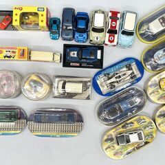 yj2349E ミニカー ミニ電車 まとめ24点 チョロQ おまけ 頭文字D カーズ ブルートレイン 長期保管品 現状品 車 コレクション 動作未確認の画像