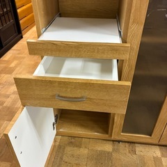 【ジャングルジャングル深井店】★レンジ台 茶 ブラウン キッチン家具 家具 堺市（中区 堺区 東区 西区 南区 北区）和泉市 河内長野市 富田林市 松原市 狭山市 深井 【FU2805】の画像