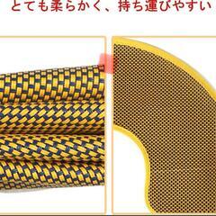 猫 犬 ペット用 エリザベスカラー M 撥水性 マジックテープ ソフト ネイビー イエローの画像
