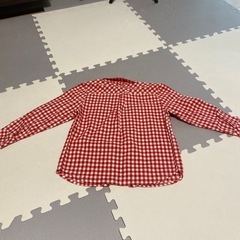 子供チェックシャツ（120cm）の画像