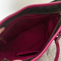 新品未使用COACHトートバックピンクの画像