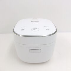 SHARP シャープ ジャー炊飯器 KS-CF05B-W 2020年製 3合炊き ◎動作品 コンパクトモデル **102303SOの画像