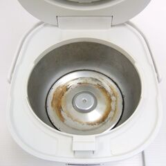 SHARP シャープ ジャー炊飯器 KS-CF05B-W 2020年製 3合炊き ◎動作品 コンパクトモデル **102303SOの画像