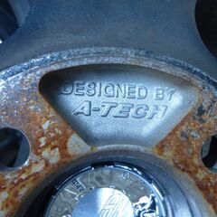 A-TECH アルミホイール かなり多くの軽に適合 ４ー１/２Ｊ－１４、PCD100 155 65 14 ４本セットの画像