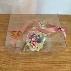  ガラスの靴 フラワーアレンジ（ピンク＆パープル）の画像