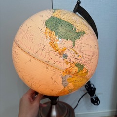 レトロ　アンティーク　地球儀　の画像