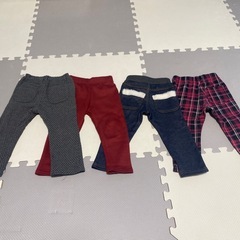 裏起毛90cmズボンセットの画像
