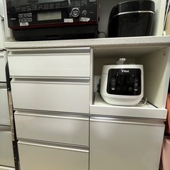 キッチンボード　シャロー90KB45　WHの画像