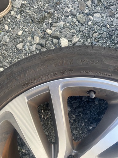 スバル純正 VM4 VMG レヴォーグ 18インチ 7.5J +55 5穴 PCD114.3 ホイール 225/45R18