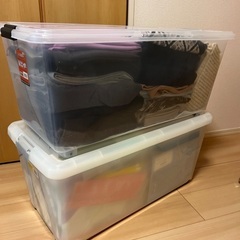収納ケース　2個セット　奥行70㎝程度の画像