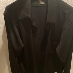 Noen ドレープドレスシャツ　Lサイズ　黒　ブラック　美品の画像