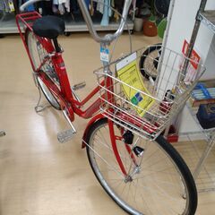 リユースのサカイ浦和店 【F149】ON15 26インチ軽快自転車 ダイナモ レッドの画像