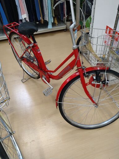 リユースのサカイ浦和店 【F149】ON15 26インチ軽快自転車 ダイナモ レッド