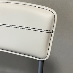 折りたたみチェア ニトリ ラパーマ ホワイト　の画像