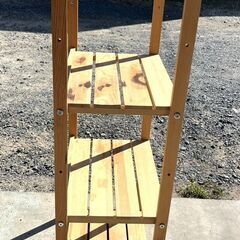 【B360】木製ラック/収納棚/キッチンラック/4段/オープンラック/木製/中古の画像