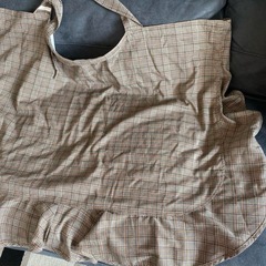 スウィートマミー 授乳ケープ ワイヤー入り ブラウンチェックの画像