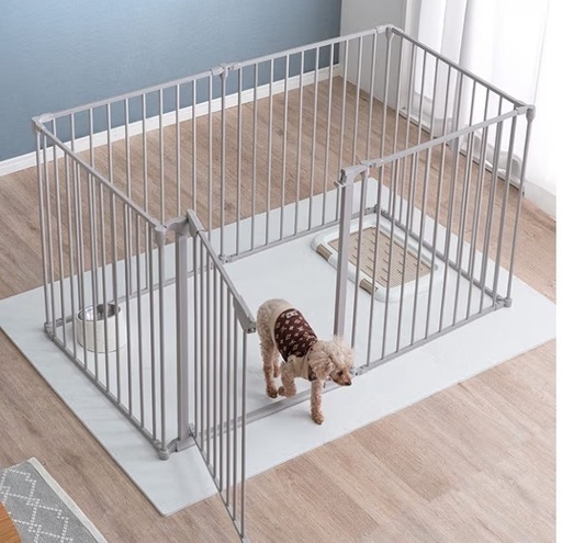 ペットゲージ（重さもありしっかりしています。倒れません
）