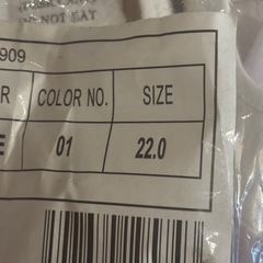 新品上履き22cmの画像