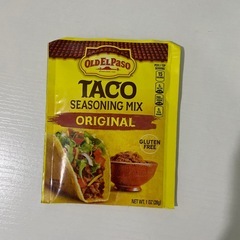 OLD ELPASO　Bold Nacho Cheese Flavored Taco Shells  TACO SEASONING MIX ORIGINALオールドエルパソ　タコスシェルとシーズニングミックスのセット　未使用未開封の画像