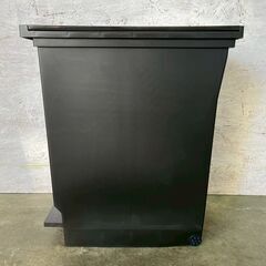 【ジモティ限定特価】 ペダル式ペール ゴミ箱 ブラック 黒 A0716Gの画像