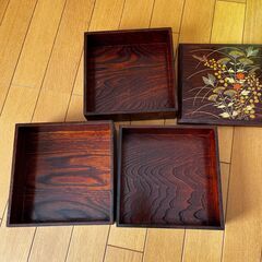 重箱　木箱　小物入れの画像