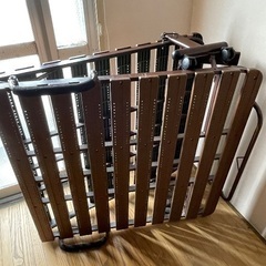 折りたたみベッド 2台セット シングルサイズの画像