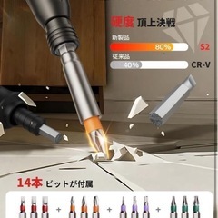 【美品】【2025年新スタンダードモデル】 電動ドライバー 小型軽量 充電式ドライバーの画像