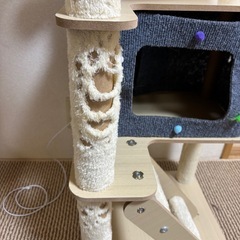 キャットタワー  透明宇宙船ボウル 小部屋あり✨の画像