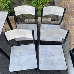 ダイニングテーブル　椅子4脚付き　ダイニングセットの画像