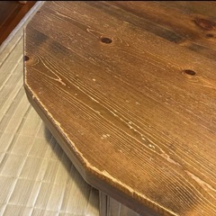 直径111cmの大きめちゃぶ台！人の集まりの場にいかがですか？の画像